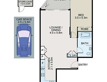 503/3-5 Arncliffe Street, Wolli Creek, South Western Suburbs, 1房, 1浴, Apartment