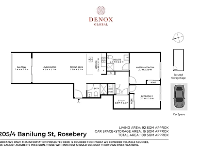 205/4 Banilung Street, Rosebery, NSW 2018, 2 ਕਮਰੇ, 2 ਬਾਥਰੂਮ, Apartment