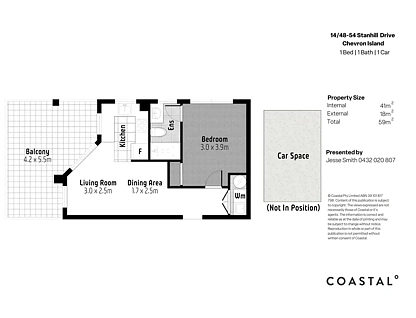 14/48-54 Stanhill Drive, Surfers Paradise, Gold Coast, 1房, 1浴, Apartment