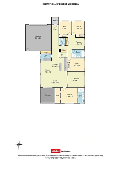 24 Dartnell Crescent, Wodonga, VIC 3690, 4 Bedrooms, 2 Bathrooms, House