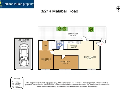3/214 Malabar Road, South Coogee, Eastern Suburbs, 2房, 1浴, Apartment