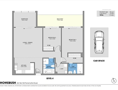 22/146-158 Parramatta Road, Homebush, Inner West, 2 rūma, 2 rūma horoi, Apartment