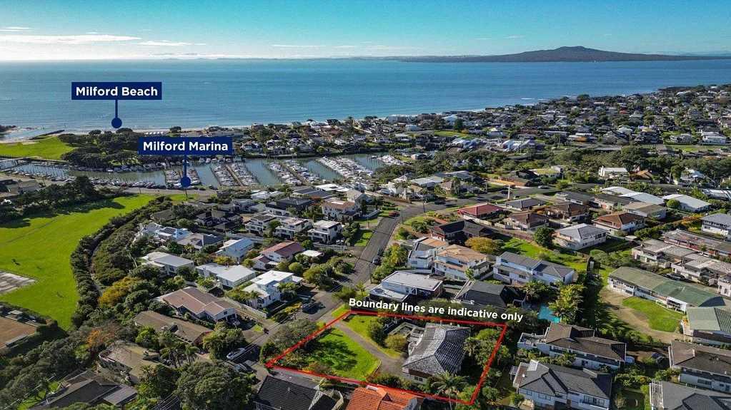Milford 4房  1322sqm site in Milford with Sea Views