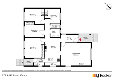 273 Antill Street, Watson, ACT 2602, 4 Bedrooms, 1 Bathrooms, House