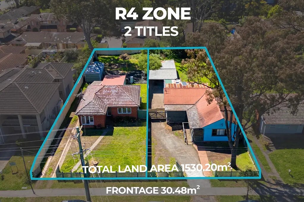 Ingleburn 5Zimmer R4 ZONED. TWO TITLES. PRIME INGLEBURN CBD.
