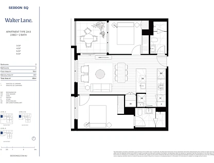 503/45 Buckley Street, Seddon, Western Melbourne, 2 Schlafzimmer, 2 Badezimmer, Apartment