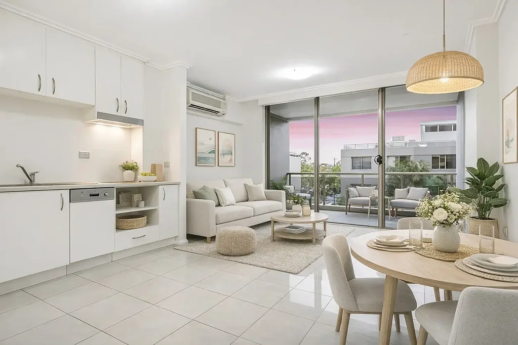 Caringbah 1房 阳光充沛北向 四楼精安保楼 俯瞰景观花园 开放式高天顶 设施齐全泳池 健身水疗桑拿 黄金地段近站 Bright Studio Style One Bedroom | Living in a Secure Complex