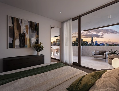 3B/89 Lytton Road, East Brisbane, Brisbane - Eastern Region, 3 침실, 2 욕실, Unit