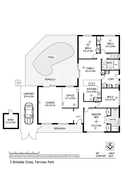 2 Birkdale Close, Fairview Park, SA 5126, 4 slaapkamers, 2 badkamers, House