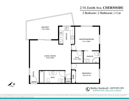 ID:21140470/18 Zenith Avenue, Chermside, Brisbane - Northern Region , 2 phòng ngủ, 2 phòng tắm, Apartment