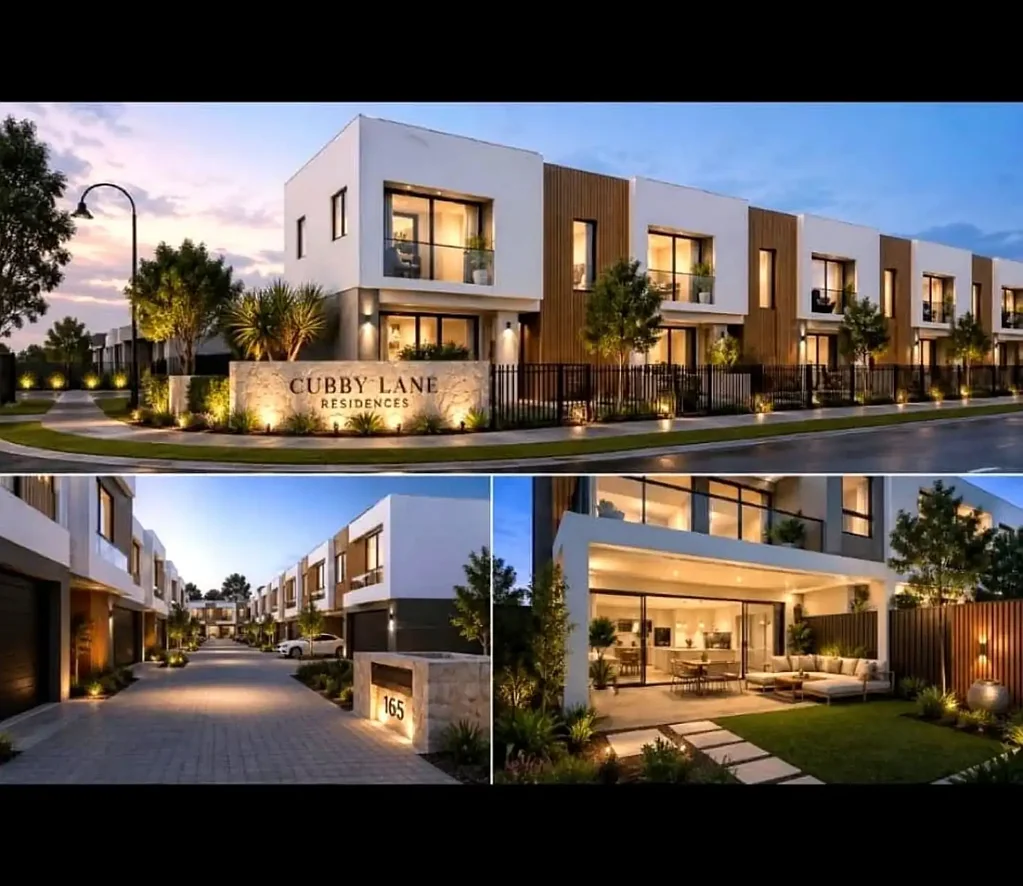 Mandurah 3部屋 Galgoyl Resi | 20 Architecturally Designed Townhomes | 155sqm | Opposite to Train Station