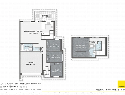 2/47 Lauenstein Crescent, Pimpama, Gold Coast, 4房, 2浴, Apartment