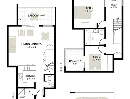 9/119-135 Church Street, Camperdown, Inner West, 2 chambres, 2 salles de bain, Apartment