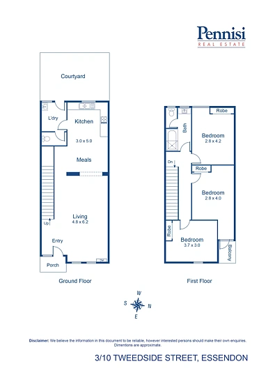 3/10 Tweedside Street, Essendon, VIC 3040, 3 ਕਮਰੇ, 1 ਬਾਥਰੂਮ, Townhouse