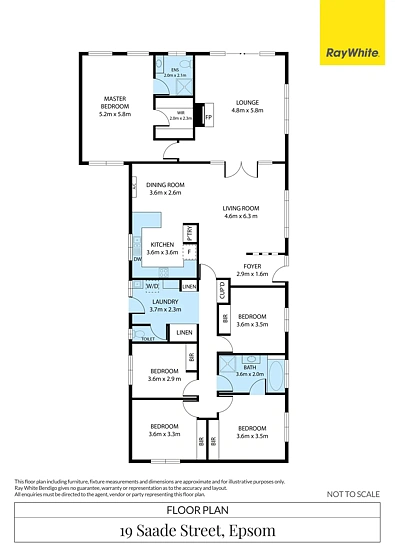 19 Saade Street, Epsom, VIC 3551, 5 Bedrooms, 2 Bathrooms, House