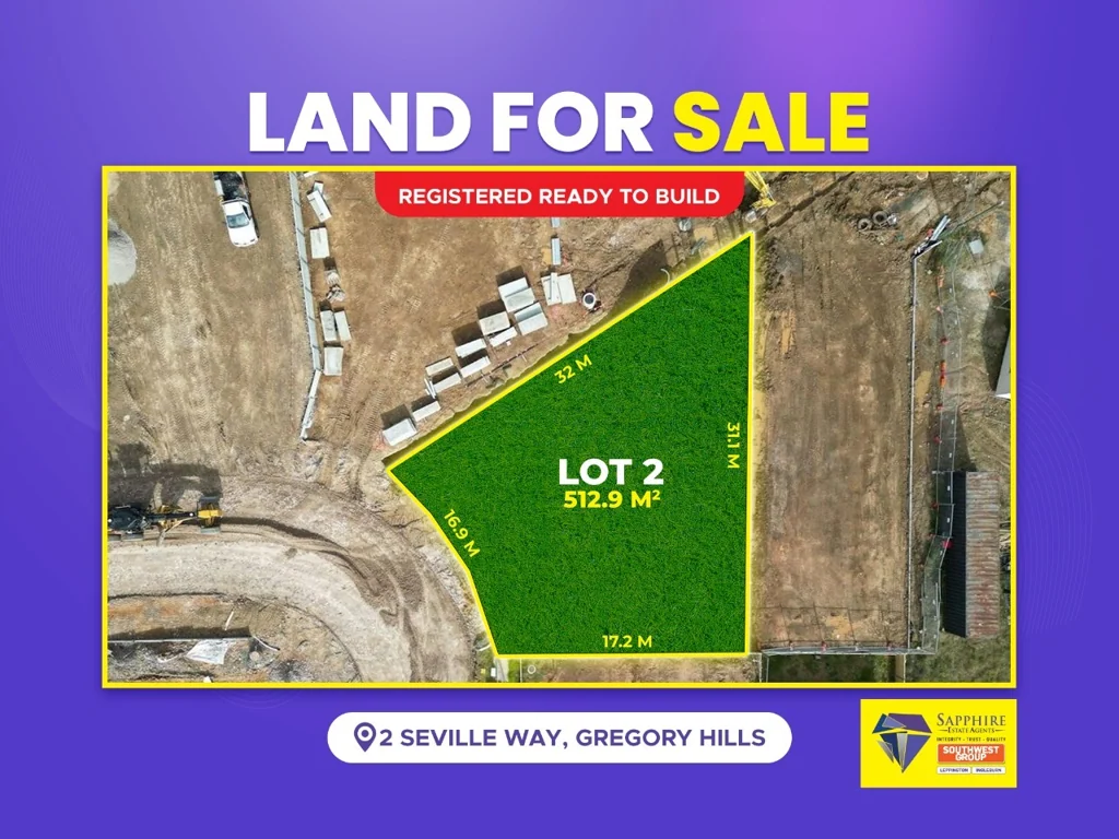 Gregory Hills Exceptional Land Offering in Heart of Gregory hills !