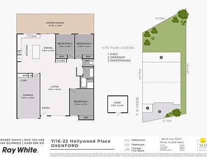 7/16-22 Hollywood Place, Oxenford, Gold Coast, 3 कमरे, 1 बाथरूम, Apartment