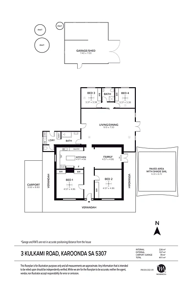 3 Kulkami Road, Karoonda, SA 5307, 4 slaapkamers, 2 badkamers, House