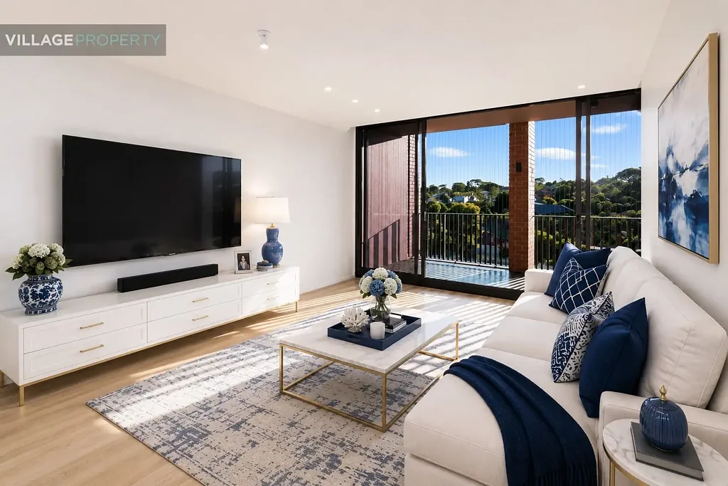 High Level Modern One Bedroom + Separate Study With Area Views - Arlington Grove