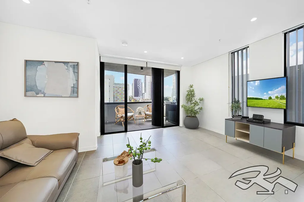 Burwood 2ห้องนอน Modern 2-Bedroom Apartment with City Skyline Views in Prime Location