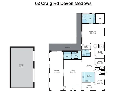 62 Craig Road, Devon Meadows, VIC 3977, 3房, 2浴, 乡村住宅建地