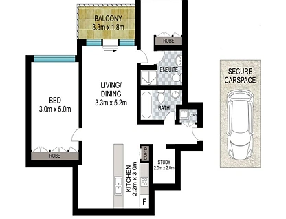 3011/500 Pacific Highway, St Leonards, Lower North Shore, 2房, 2浴, Apartment