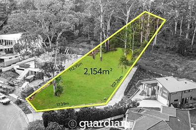 Castle Hill 2154平米大块地 显赫位置景观佳 精英学区环绕 中心地段便利多 静谧死胡同居 Create your dream on 2,154sqm