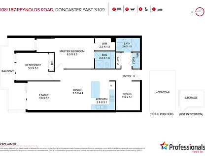 108/187 Reynolds Road, Doncaster East, Inner East Melbourne, 2房, 2浴, Apartment