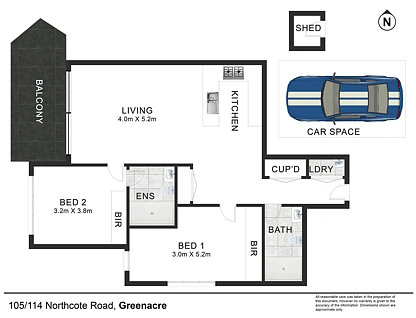 Building 4 Unit 105/114 Northcote Road, Greenacre, South Western Suburbs, 2 침실, 2 욕실, Apartment