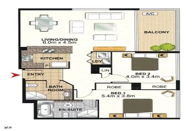 1003/6 Lachlan St, Waterloo, NSW 2017, 2房, 2浴, Apartment