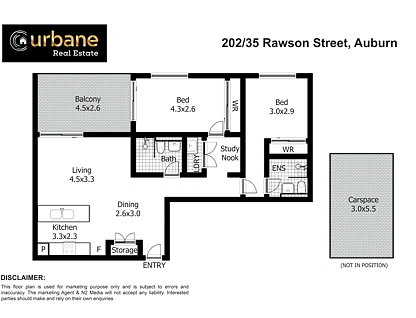 B202/35 Rawson Street, Auburn, Parramatta (Northwest suburbs), 2 침실, 2 욕실, Apartment