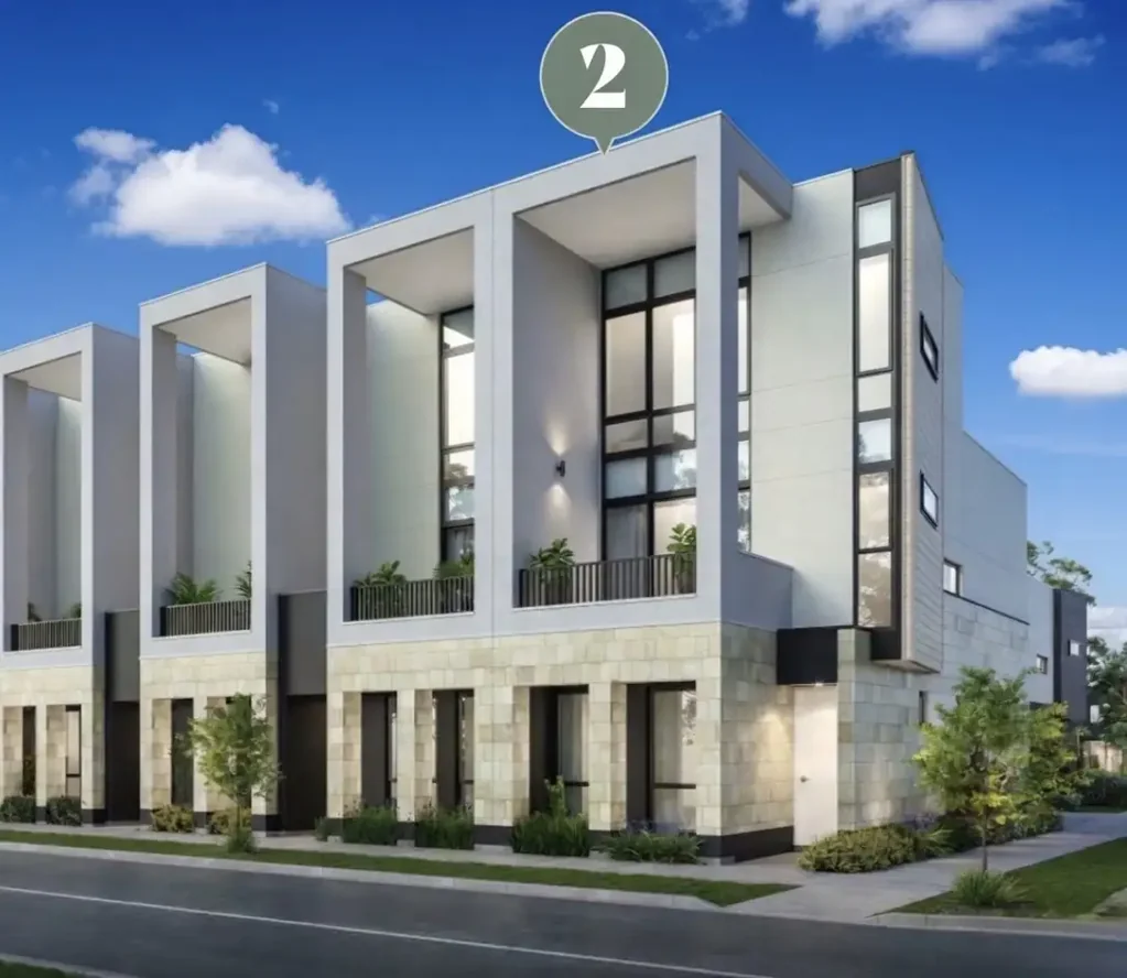 St Clair 3部屋 2 Reserve Dr, St Clair SA 5011. Light-filled open-plan to balcony, 3rd-level living/bed, stone benchtops, all-electric, multi-head AC, solar system.