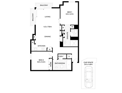 101/38 Skyring Terrace, Teneriffe, Brisbane - Inner City Region, 2 Schlafzimmer, 2 Badezimmer, Apartment