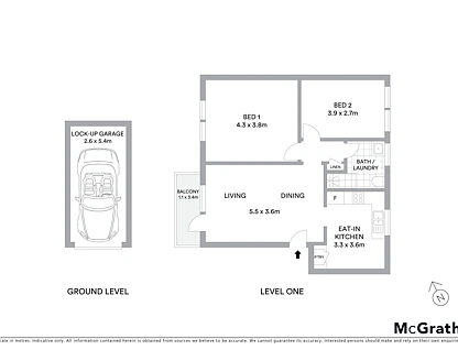11/33 Bruce Street, Brighton-Le-Sands, St George, 2部屋, 1バスルーム, Apartment