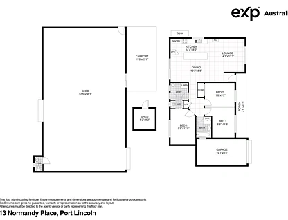 13 Normandy Place, Port Lincoln, Outback, 3 ห้องนอน, 1 ห้องน้ำ, House