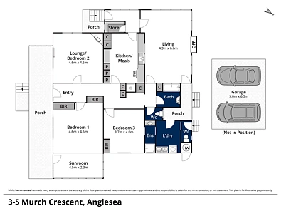 3-5 Murch Crescent, Anglesea, VIC 3230, 3房, 2浴, House