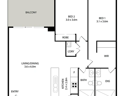 415/1 George Julius Avenue, Zetland, Eastern Suburbs, 2房, 2浴, Apartment
