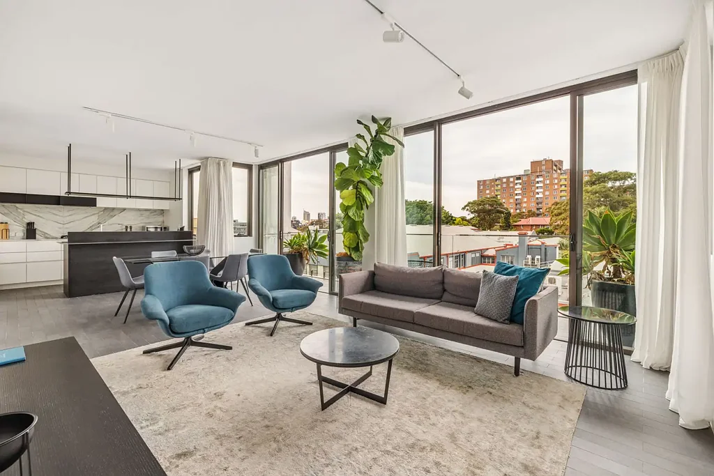 Surry Hills 3房 Botanik大厦景观 优质欧洲装修 Miele电器 大理石细节 城市阳台 步行生活 Oversized 3-bedroom contemporary home in 'Botanik'