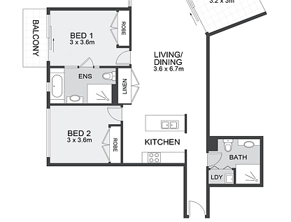 2303/92 Quay Street, Brisbane City, Brisbane - Inner City Region, 2 غرف, 2 حمامات, Apartment