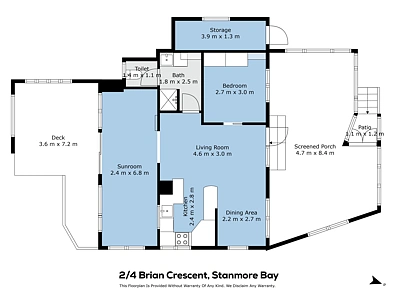 4 Brian Crescent, Stanmore Bay, Rodney, Auckland, 2 Schlafzimmer, 1 Badezimmer, House