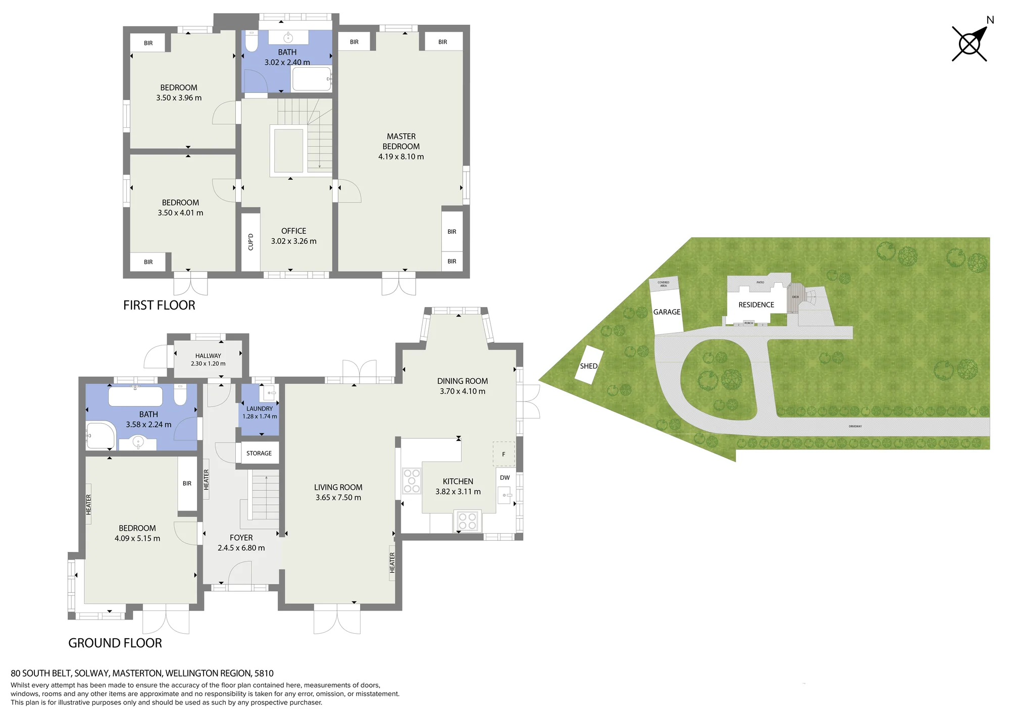 80 South Belt, Masterton, Wairarapa, 4 침실, 2 욕실, House