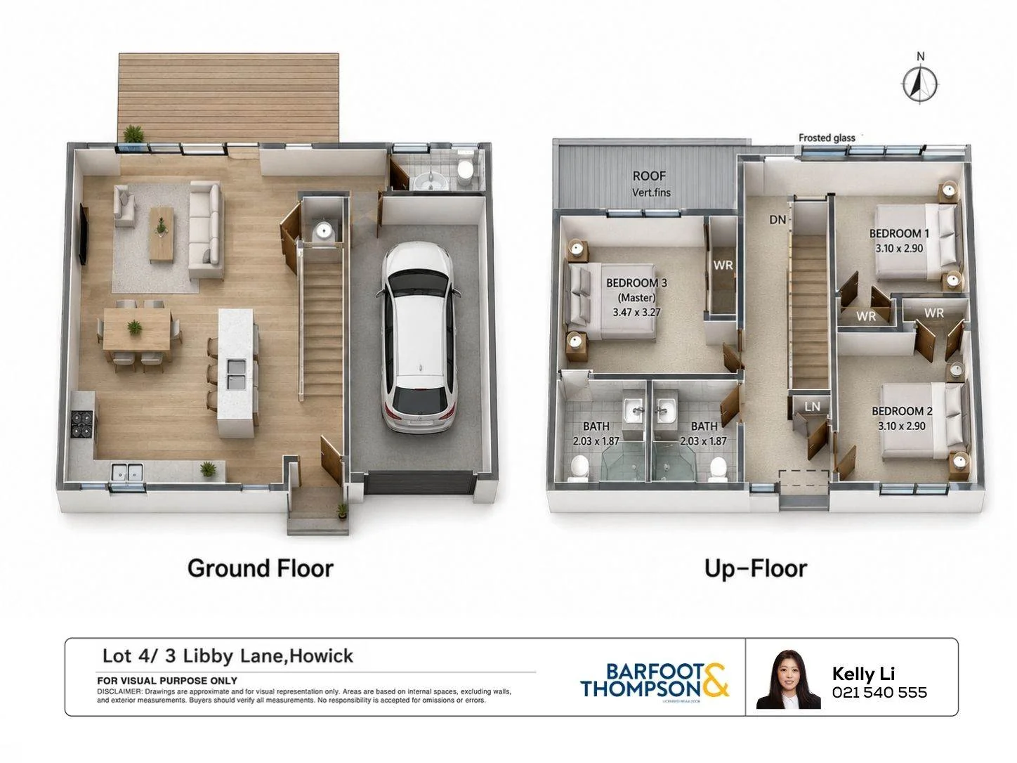 Lot 4, 3 Libby Lane, Howick, Manukau City, 4 Bedrooms, 2 Bathrooms, Townhouse