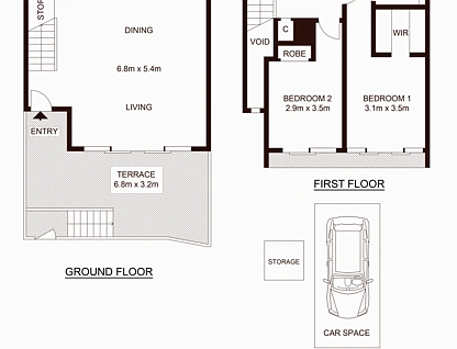 7 Marshall Avenue, St Leonards, Lower North Shore, 2 chambres, 2 salles de bain, Townhouse