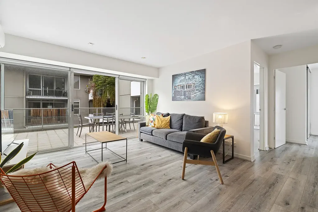 Spacious Fully Furnished St Kilda Apartment with Large Balcony & Secure Parking