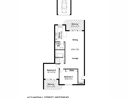 4/12 Hassall Street, Westmead, Parramatta (Northwest suburbs), 2 침실, 1 욕실, Apartment