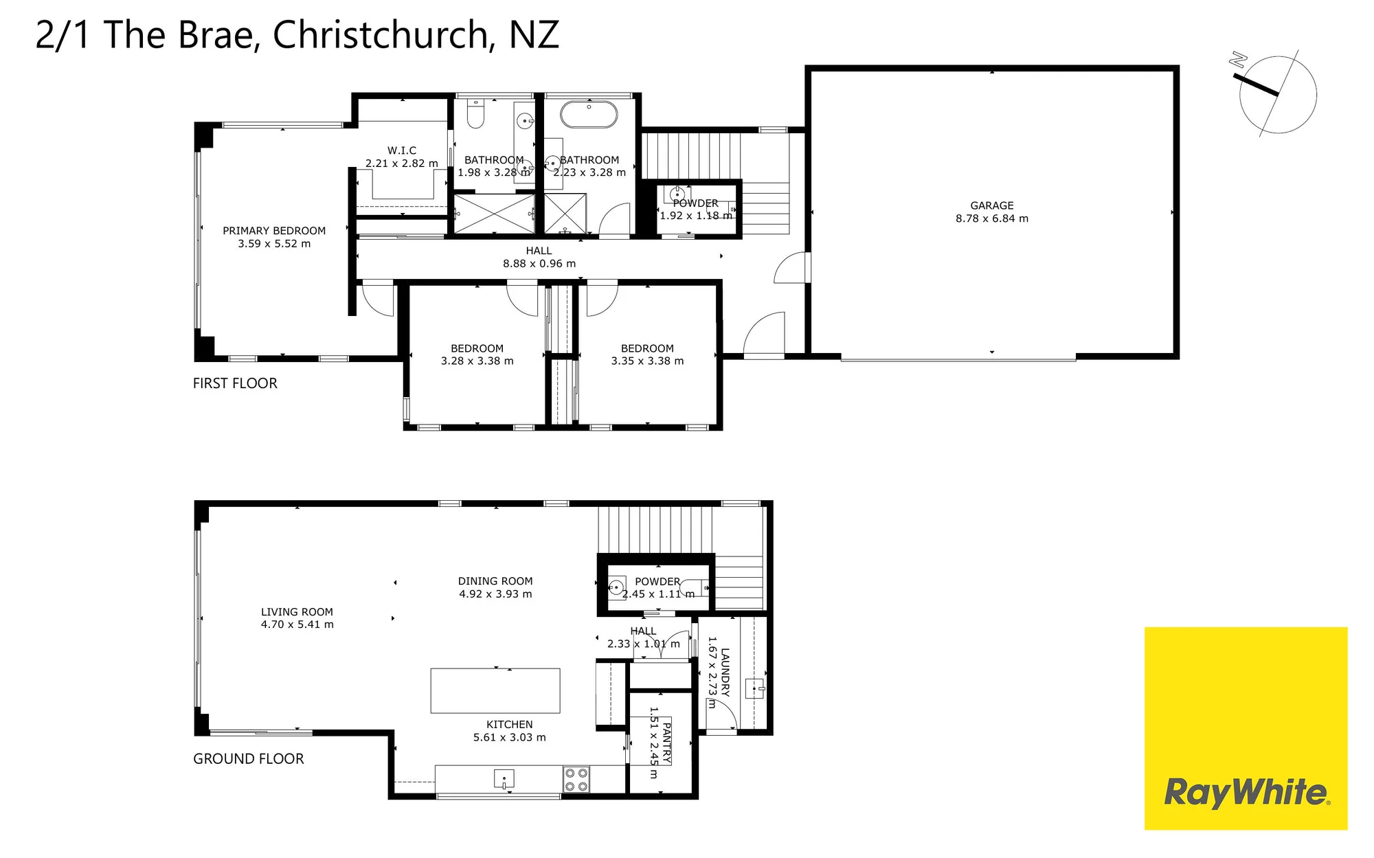 2/1 The Brae, Mount Pleasant, Christchurch, 3 Bedrooms, 2 Bathrooms, House