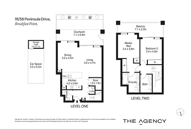 111/58 Peninsula Drive, Breakfast Point, NSW 2137, 2 chambres, 2 salles de bain, Apartment