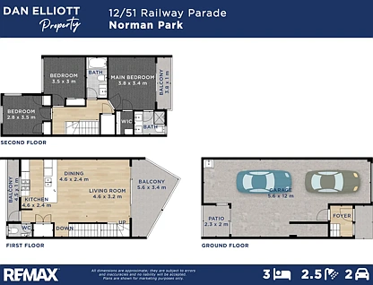 12/51 Railway Parade, Norman Park, QLD 4170, 3 ਕਮਰੇ, 2 ਬਾਥਰੂਮ, Unit