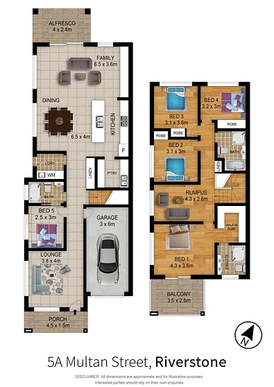 5A Multan Street, Riverstone, NSW 2765, 5 Bedrooms, 3 Bathrooms, Apartment