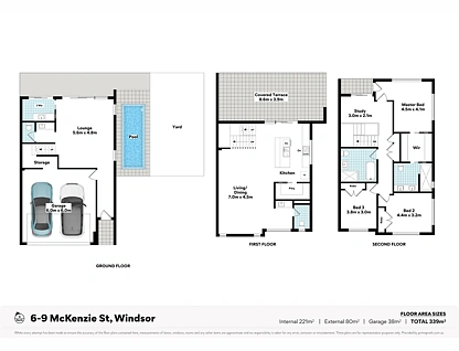 2,5,6/9 McKenzie Street, Windsor, Brisbane - Northern Region , 3 Bedrooms, 2 Bathrooms, Townhouse